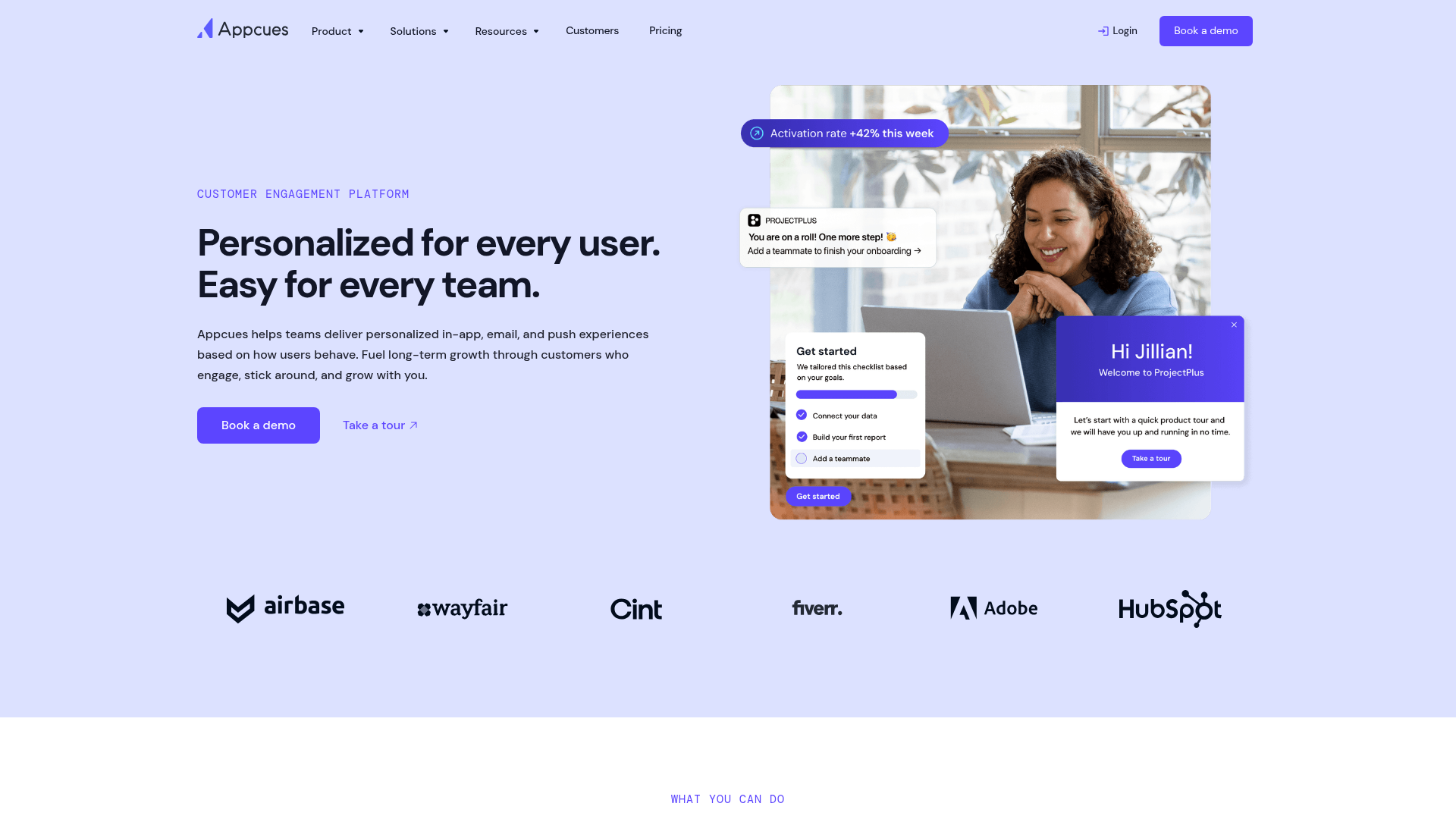 Appcues — Best for Cross-Channel Onboarding interface