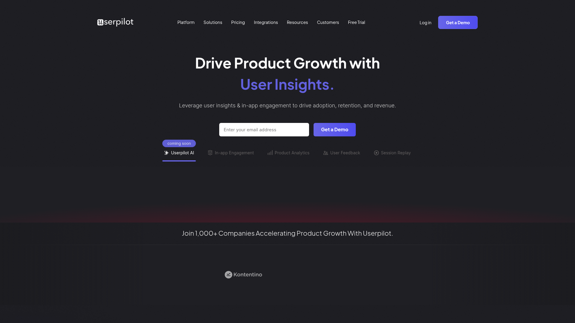 Userpilot — Best for Analytics-Heavy Onboarding interface