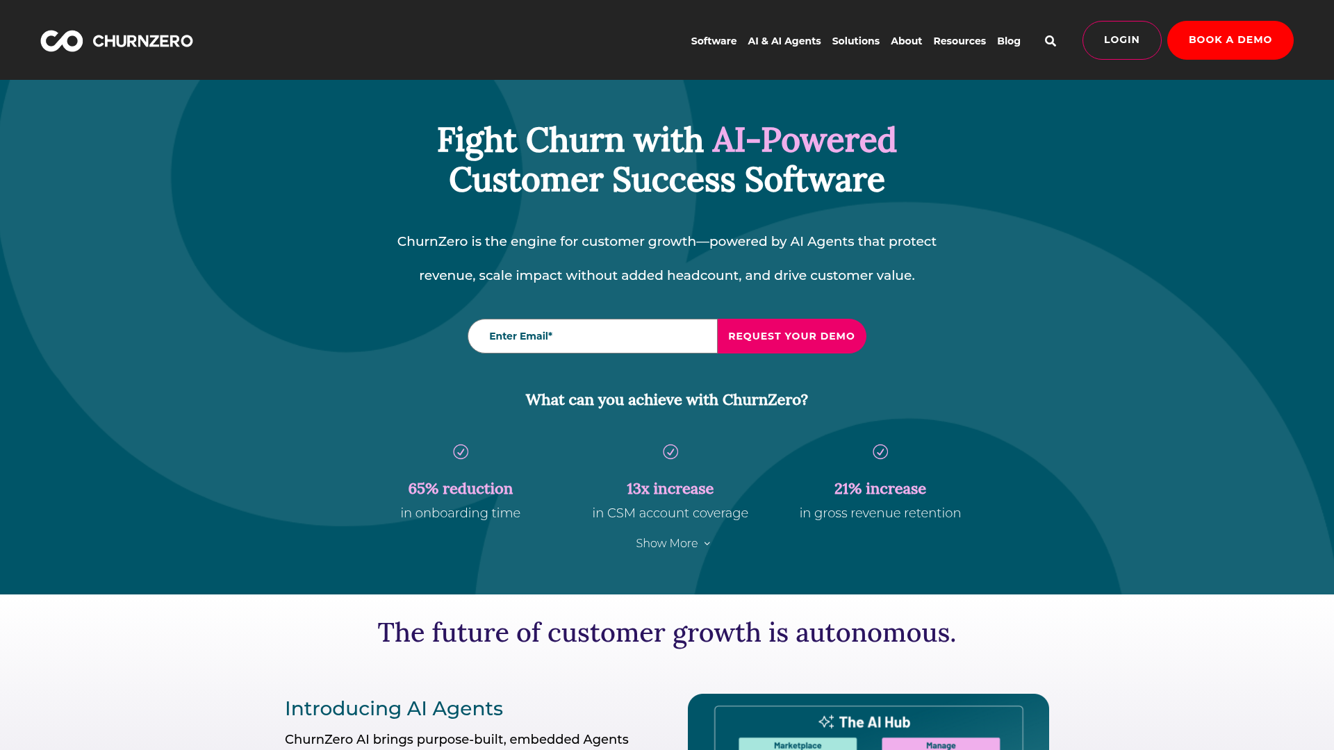 ChurnZero — Best Commercial Retention interface